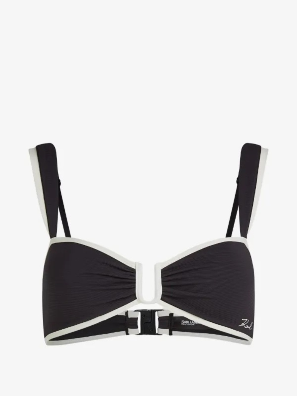 Karl Lagerfeld
Signature bandeau bikini top